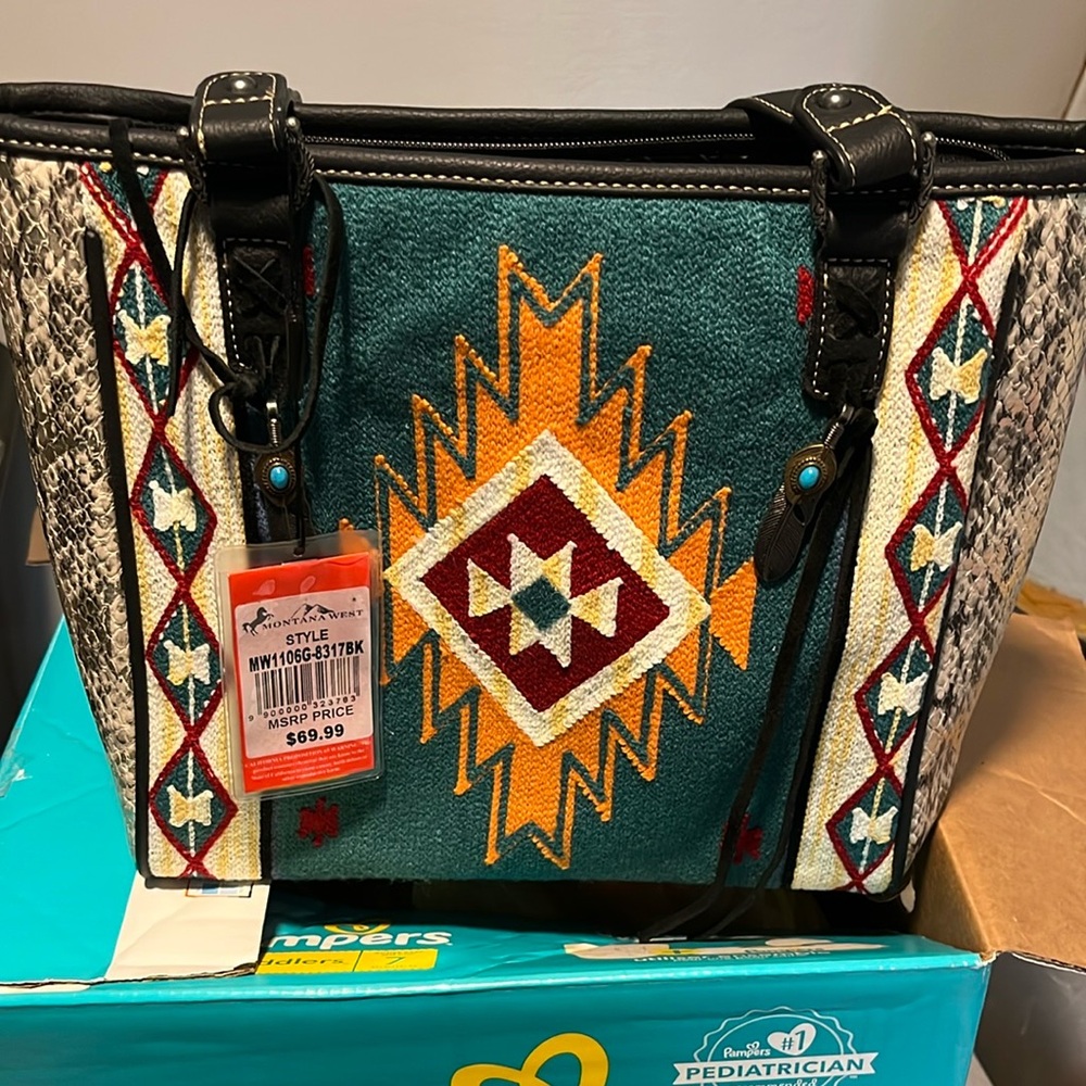 Southwestern Patterned Tote Bag